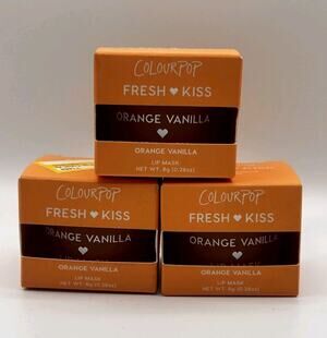 ColourPop Fresh Kiss Lip Mask Orange Vanilla Lot Of 3 Boxes Imperfect Boxes